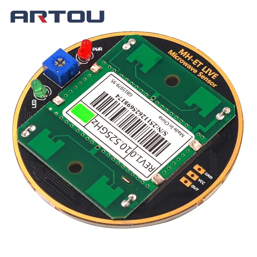 HB100 X 10.525GHz Microwave Sensor 2-16M Doppler Radar Human Body Induction Switch Module For Ardunio HB100X