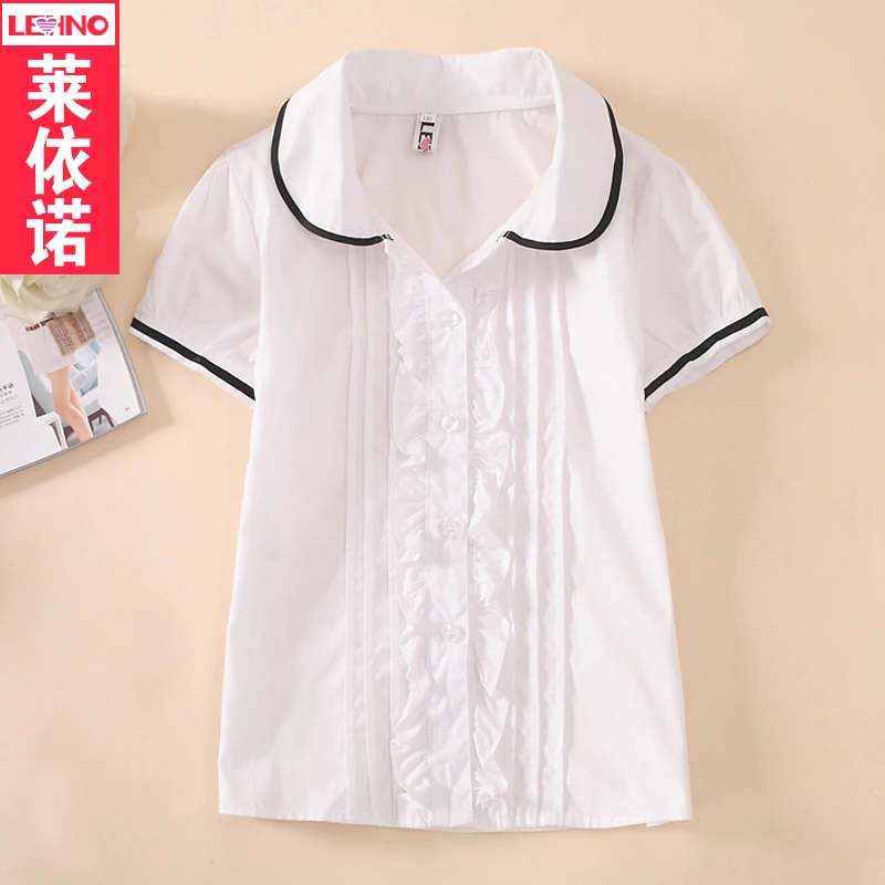 Рубашка из 100% хлопка для мальчиков и девочек детская рубашка с короткими