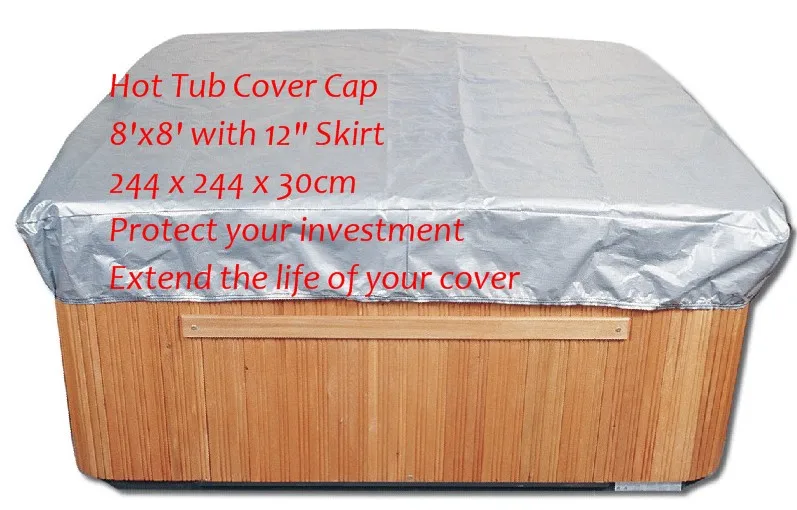 

Customize hot tub cover bag and spa cap , size 244 x 244 x 30.5cm ( 8 Ft x 5 ft x 12 Inch )any shape and size is avaliable