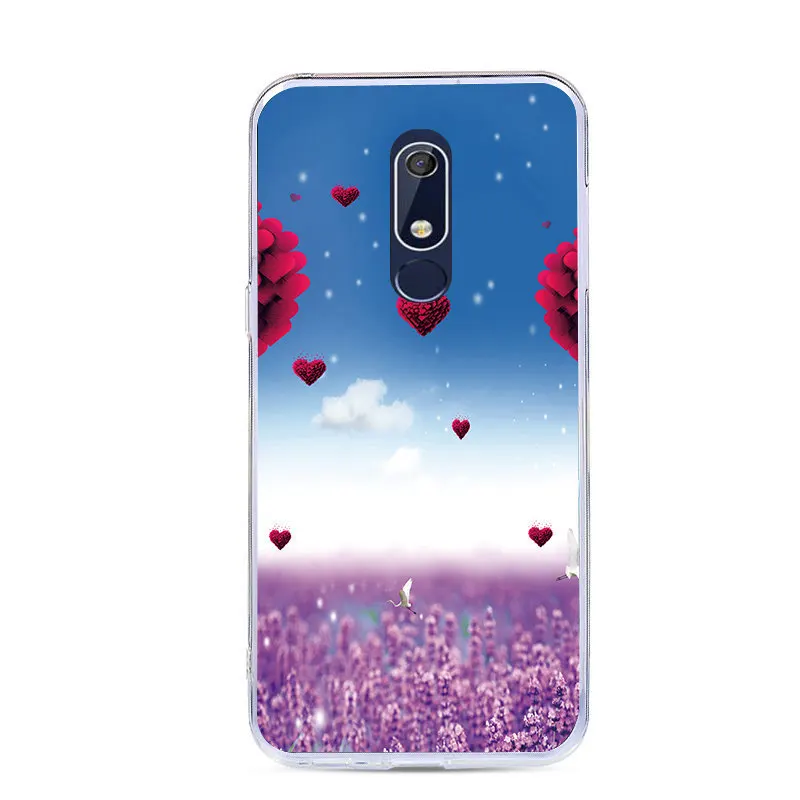 Чехол для телефона из ТПУ с принтом J &amp R Nokia 5 1 Plus TA-1105 TA-1108/5 2018 TA-1061 TA-1075 A-1076