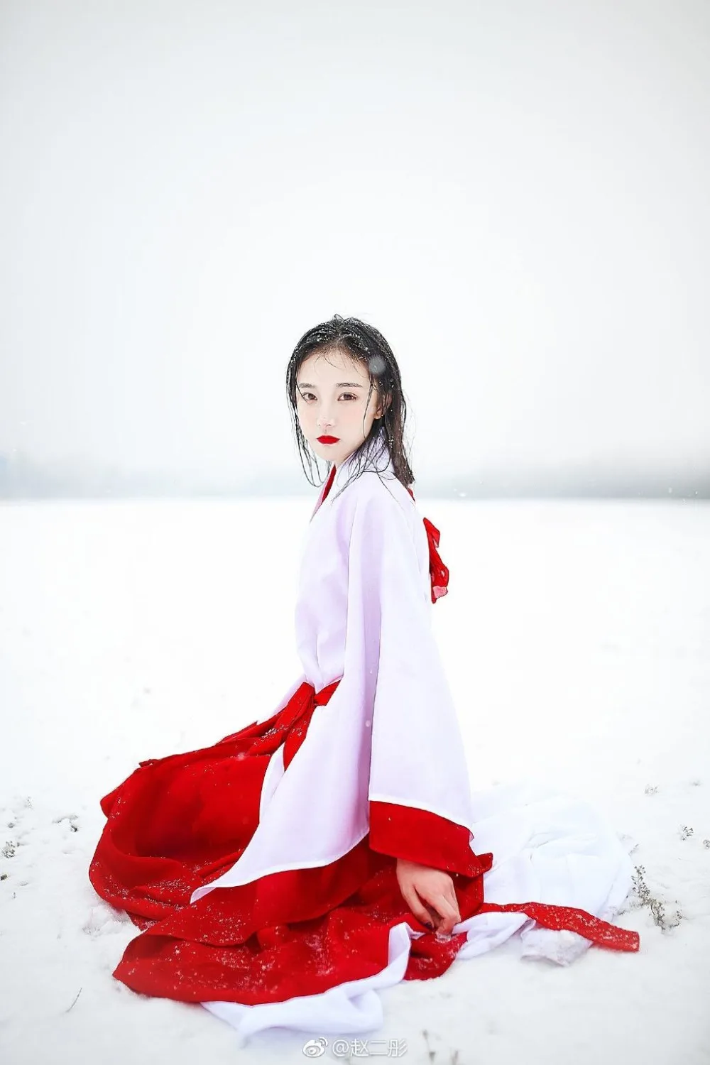 Женский костюм ханьфу для косплея династии Вей Цзинь Гонконгский красный цветок