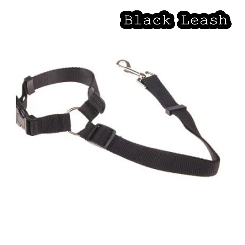 Black Leash Ремень безопасности для щенка, собаки, ремень безопасности для домашних собак, ошейник для собаки, поводок, 5 цветов - Цвет: Black Leash