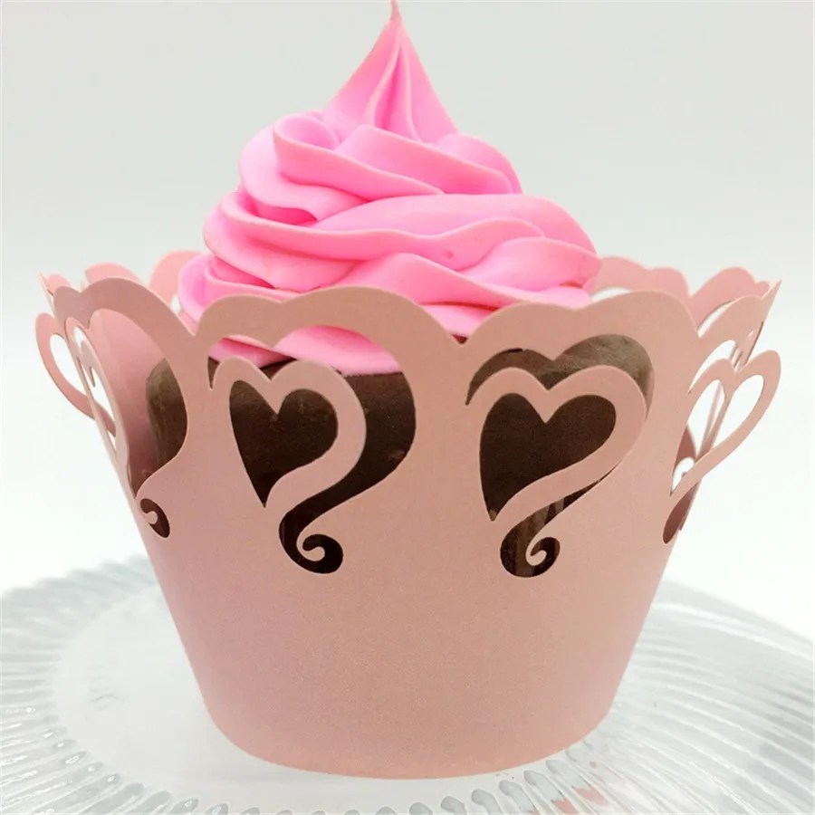 120 шт. лазерной Бумага cakecups Кружево торт аксессуар DIY выпечки кекс обертки для