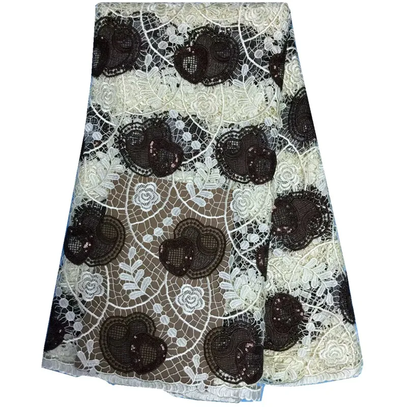 Нигерийские Шнурки Ткани 2017 Африканский Шнур Кружева Высокого Качества Нигерии