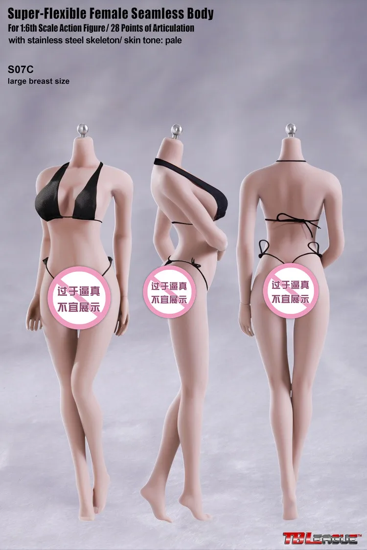 Коллекционная пикантная TBLeague eFemale Body бесшовная фигурка скелета из нержавеющей