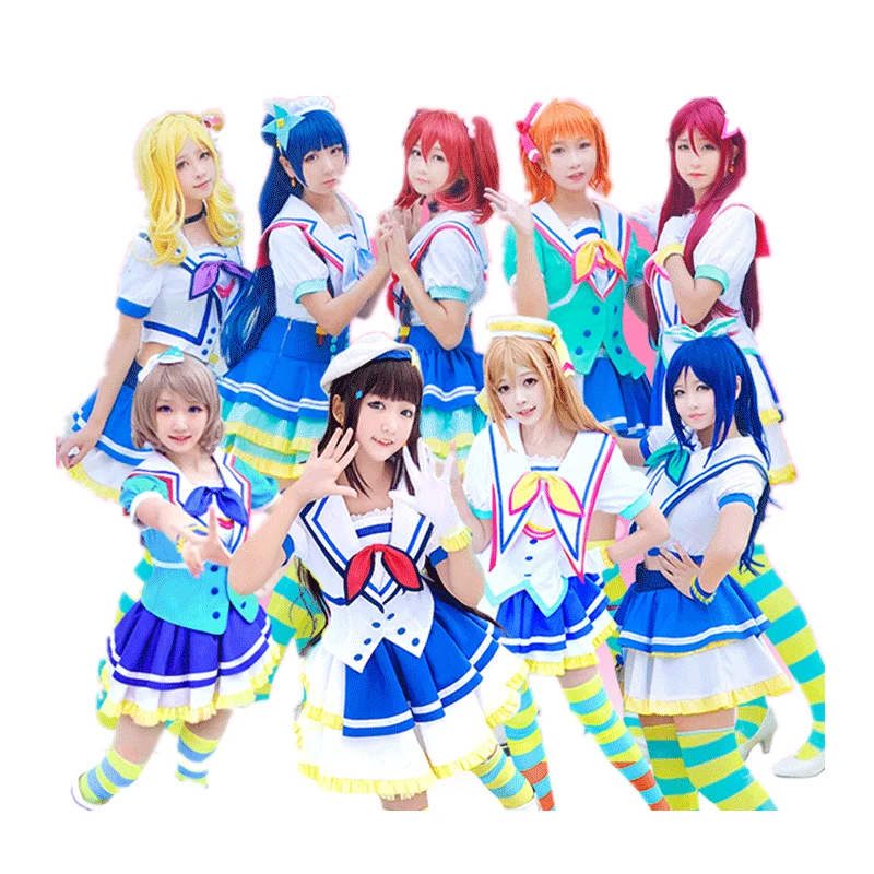 Аниме LoveLive Sunshine Aqours Косплей костюмы Love Live для женщин и девушек форма Kurosawa Dia Ruby Takami