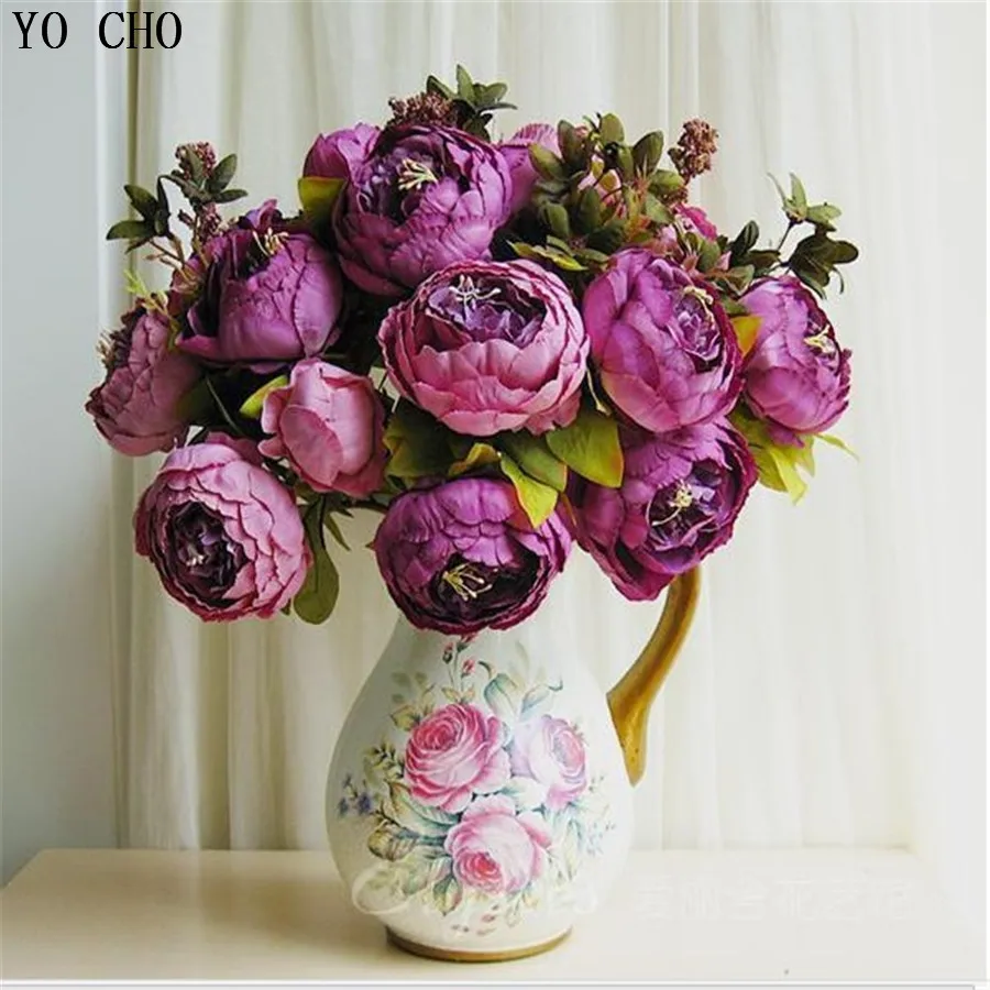 (8 цветочных головок) 2014 хит продаж Новинка Высокое качество 1 шт. Большой Пион