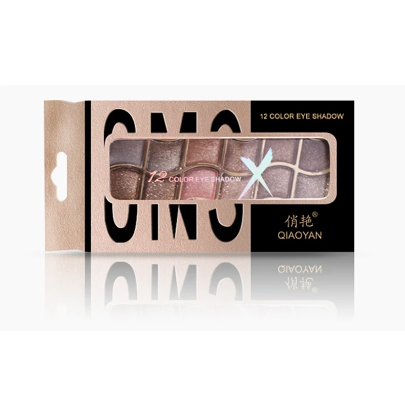 Бренд 12 цвет бриллиантовый блеск Eye Shadow Palette Макияж Супер флэш яркие красочные