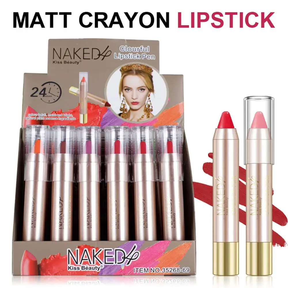 Милая Золотая губная помада красная кирпичная тетя Kissbeauty бархатная матовая