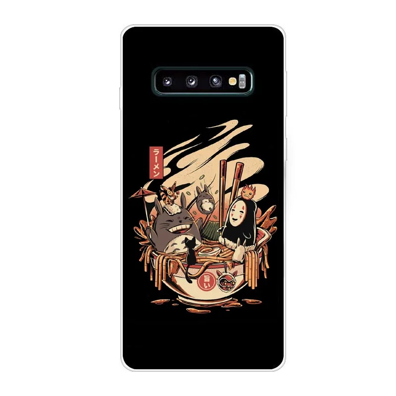 TPU МИЛЫЙ Тоторо Унесенные призраками Ghibli Аниме Миядзаки мягкий чехол для Samsung Galaxy J3 J5 J7 J7 ЕС J6 J8 NOTE 8, 9 - Цвет: TPU