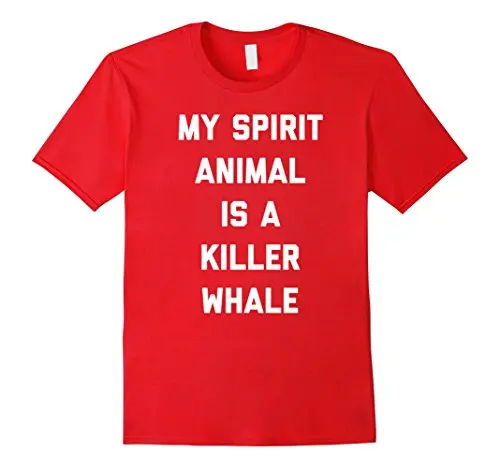 My Spirit Animal Is A Killer Whale Funny Tshirt for Lady Tops Streetwear Printed T Shirts Women Design Novelty | Женская одежда