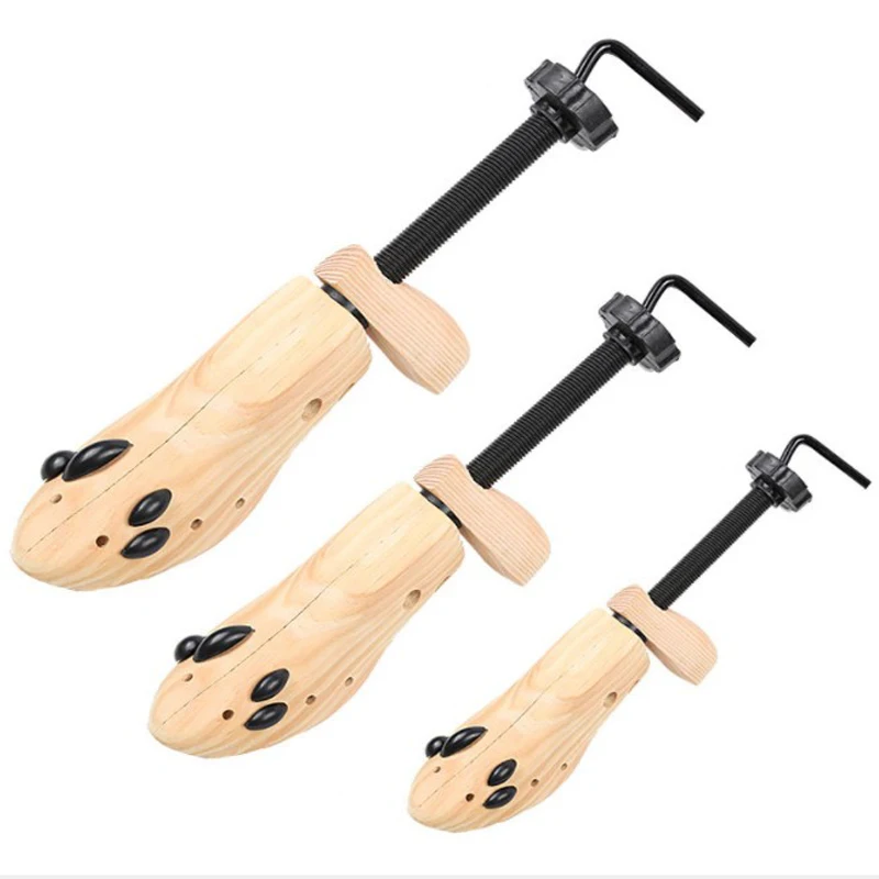 

1 Piece Shoe Stretcher Wooden Shoes Tree Shaper Rack,Wood Adjustable Flats Pumps Boots Expander Trees Size S/M/L Man Women