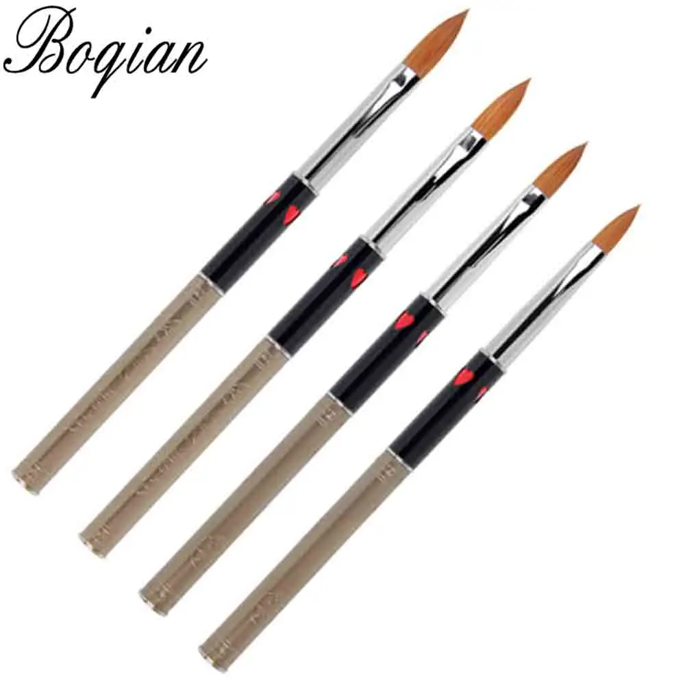 BQAN 1 шт.#8#10#12#14 Съемная кисть для ногтей акриловая колинская Соболь кисть Ручка инструмент для ногтей