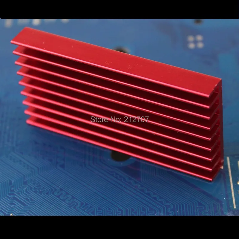 2 шт./лот Gdstime 60x30x8 мм BTC USB ASIC Охлаждающий радиатор красный Bitfury алюминиевый |