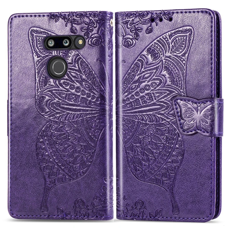 3D бабочка кожаный флип чехол для LG K9 K11 K12 плюс G8 G7 ThinQ V50 K40 K50 Q60 K20 K30 K40S Stylo 4 5 Бумажник Чехол Coque