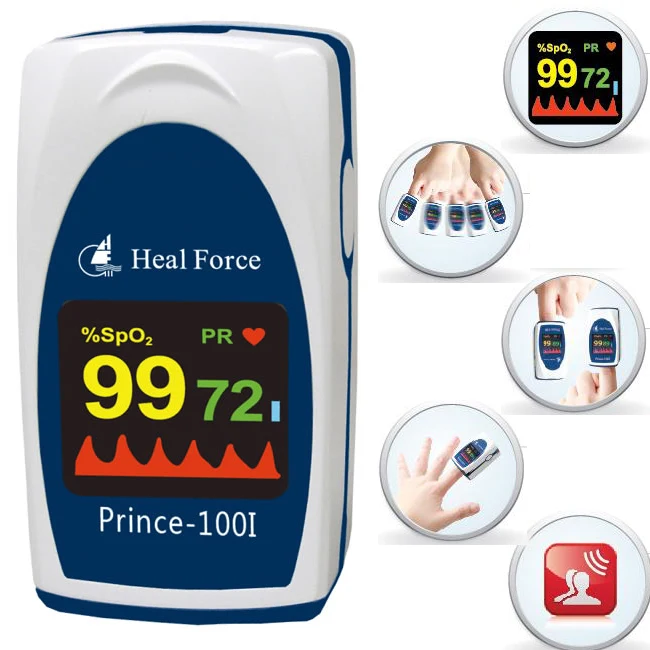 Пульсоксиметр Heal Force 100i с пальцевым наконечником для детей и взрослых пульсометр