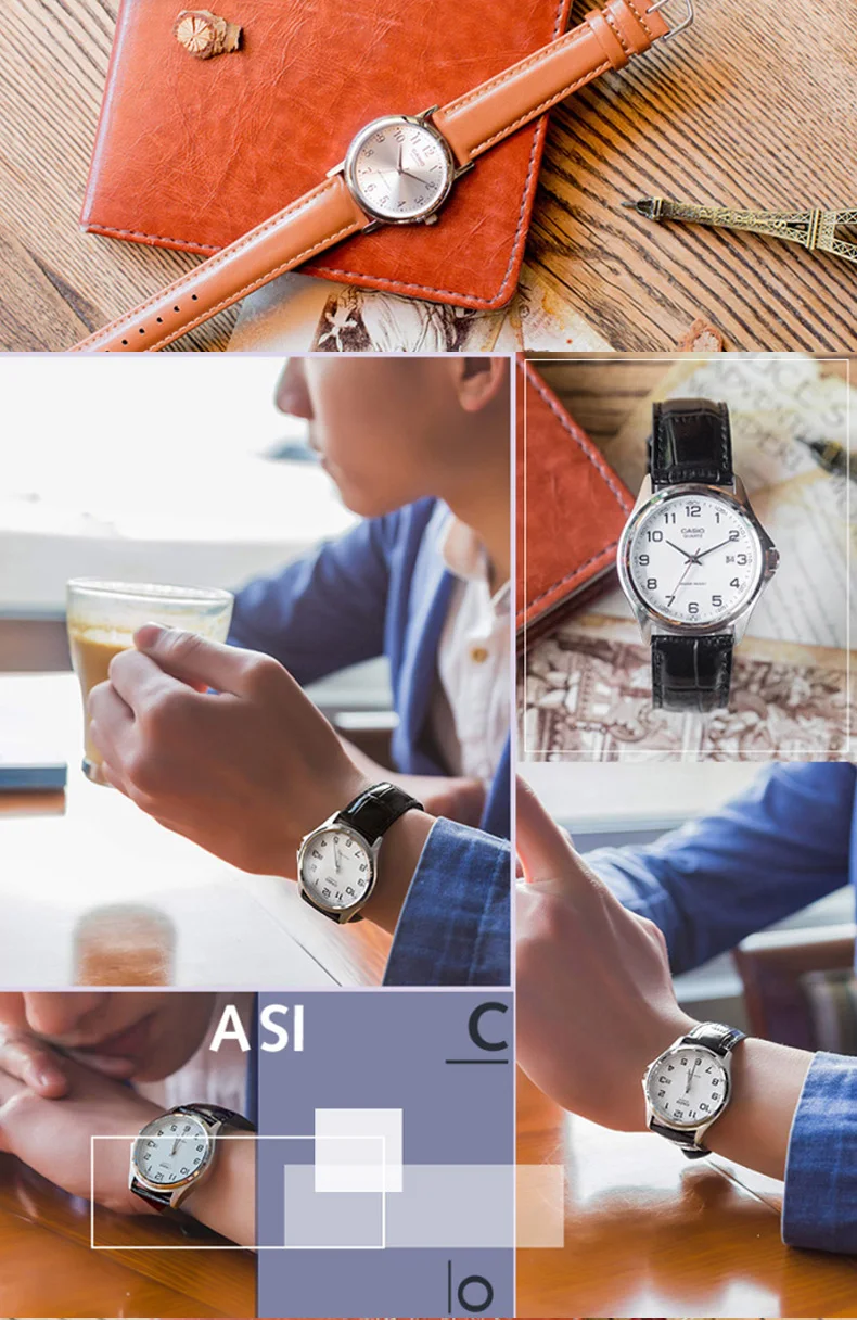 Casio Часы Указатель серии кварцевые мужские часы MTP-1375L-1A