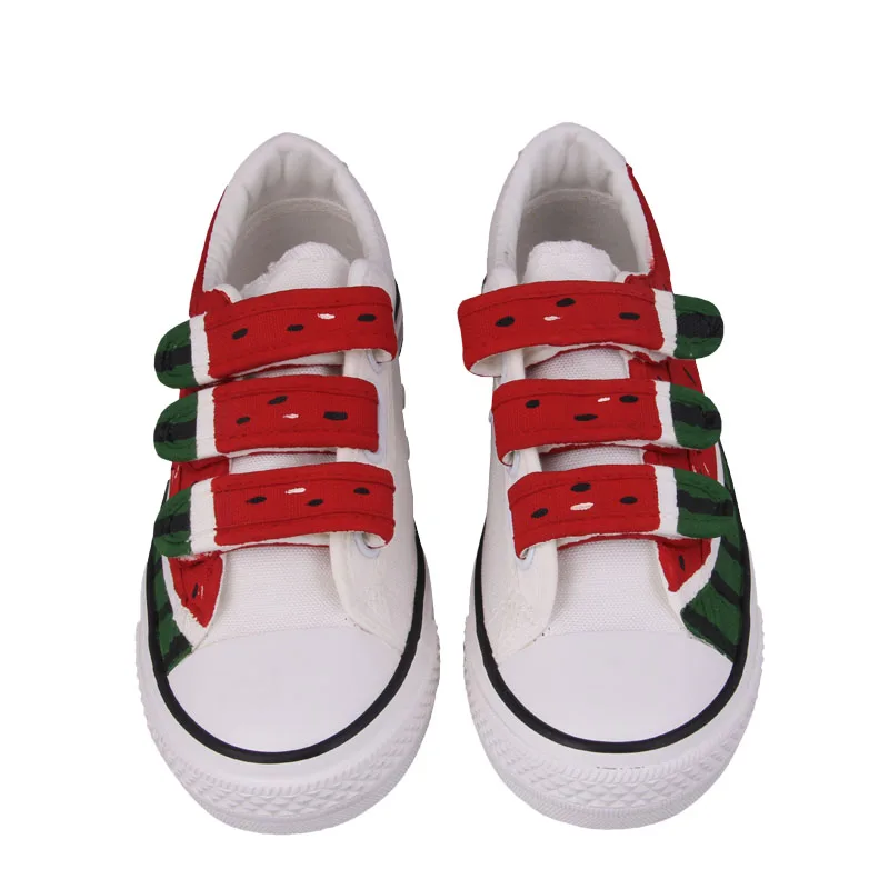 2018 новые летние женские парусиновые туфли с ручной росписью в стиле Харадзюку