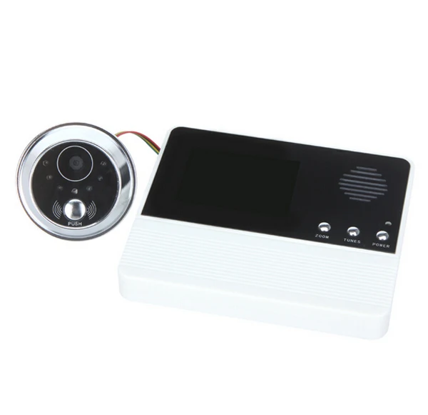 Видео глазок для телефона 2 8 дюйма ЖК экран цифровая камера зум ночное видение| |