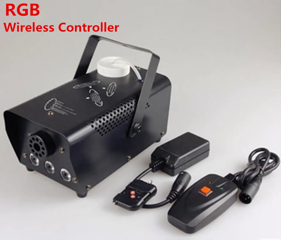 Мин Беспроводное управление LED 400 Вт машина для дыма/RGB chang цветная светодиодная