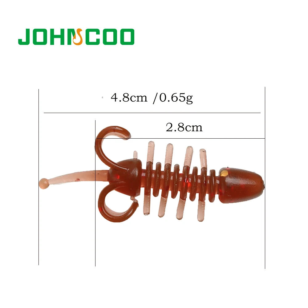 JOHNCOO 2018 новая искусственная Мягкая наживка воблеры 30 шт 4 8 см 0 65 г приманка червь