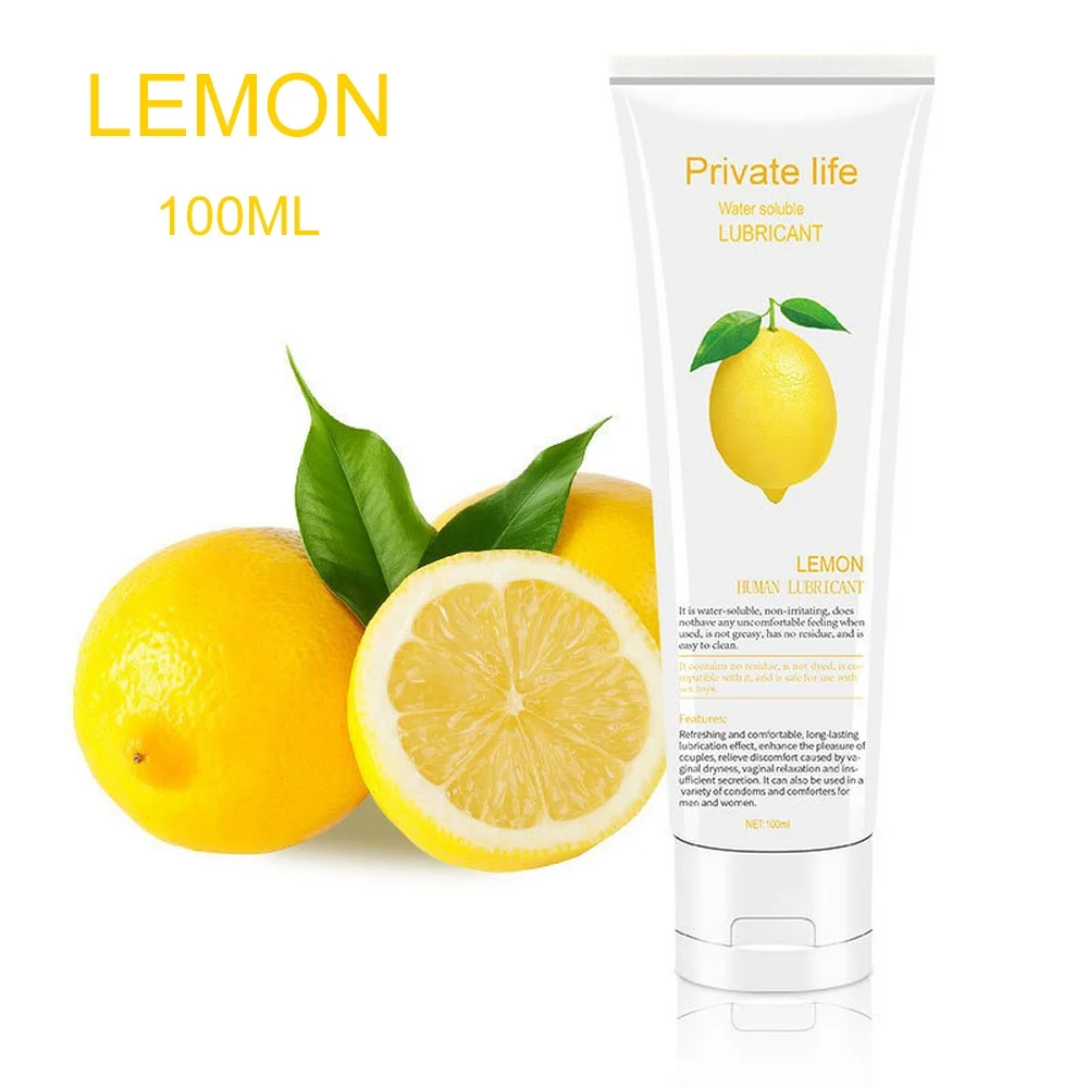 100 мл смазка на водной основе с фруктовым вкусом массажное масло для секса гель