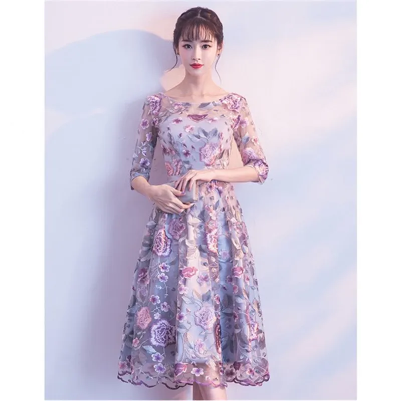 O neck Party Gown Long A line Evening dresses vestido de festa longo robe soiree novia abendkleider SA135 | Свадьбы и торжества