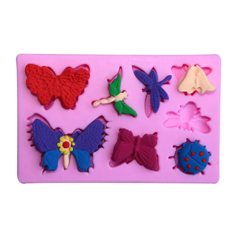 

Бабочка стрекоза форма животных силиконовая форма для торта, формы для выпечки для шоколада печенья глина помадка инструменты для украшени...