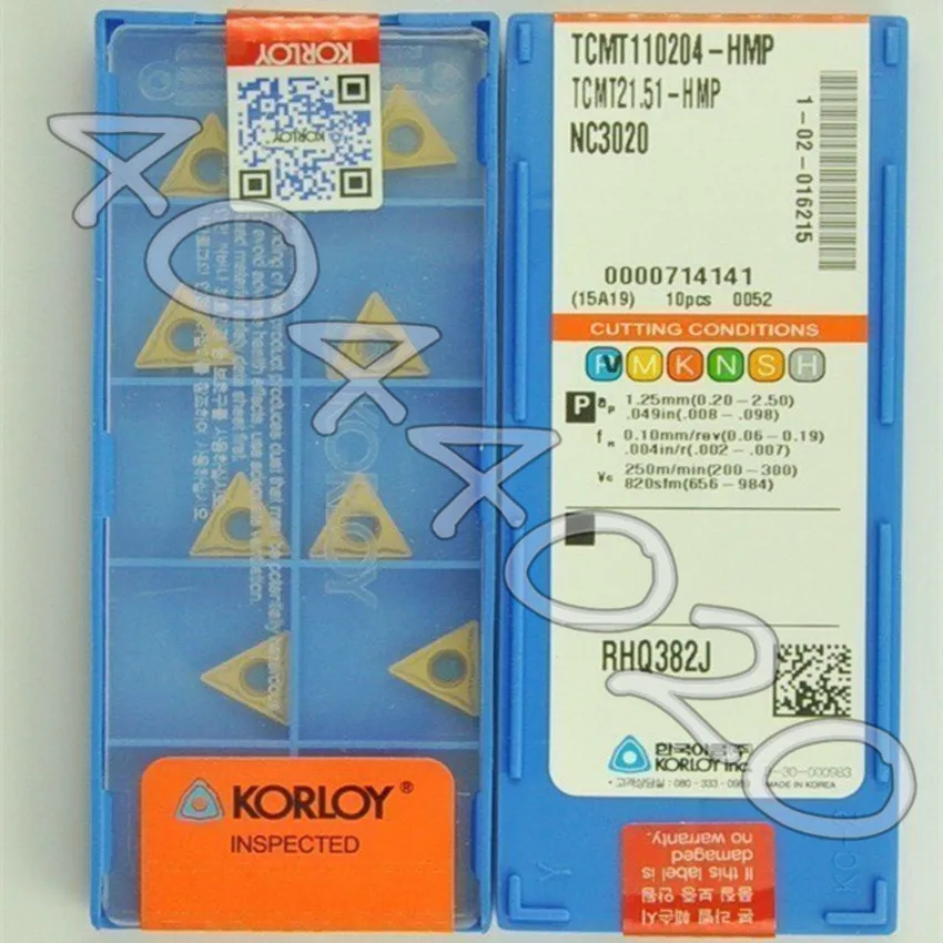 

KORLOY TCMT110204-HMP NC3020 TCMT21.51-HMP NC3020 10 шт. качественные товары новые оригинальные