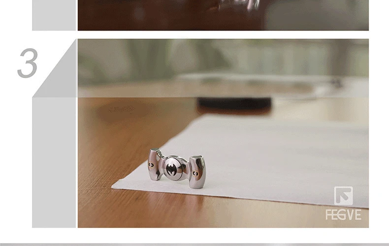 FEGVE летучая мышь из чистого титана Спиннер ручной для пальцев металлическая EDC