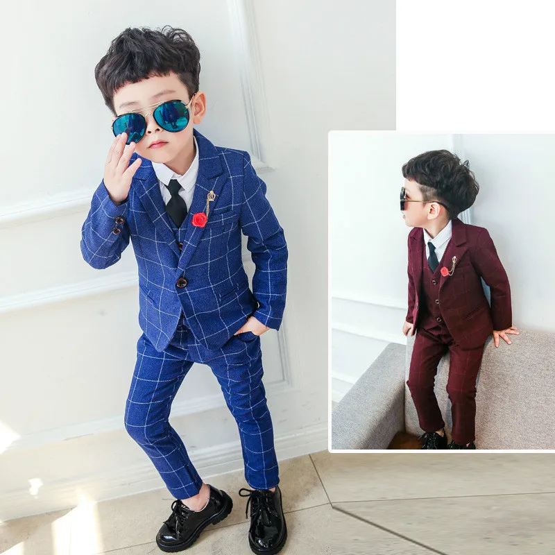 Dollplus/ Куртки для мальчиков костюм для мальчиков, деловой костюм для мальчиков на день рождения детей, мальчика платье для свадьбы, предназначено для ребенка ясельного возраста, блейзер(пиджак+ жилет+ штаны