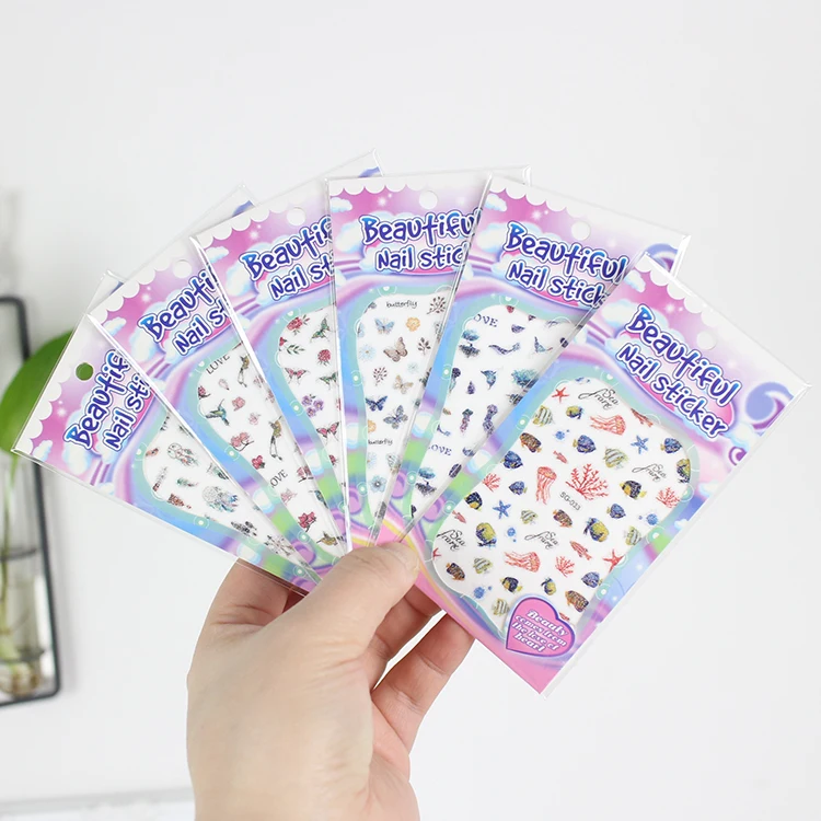 Флэш порошок наклейки с блестками для ногтей птицы бабочка мерцающий узор Сделай