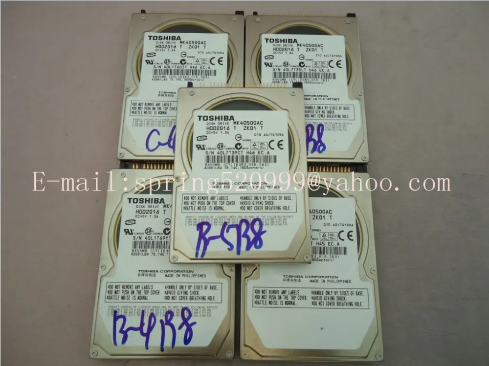 Высококачественный Дисковый привод TOSHI HDD2G16 T ZH01 DC + 5V 1.3A 40GB MK4050GAC для Mercedes benz|disk