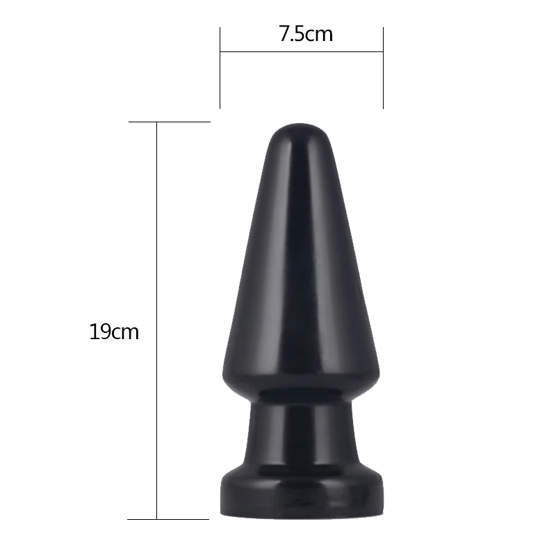 7.5cm Huge Large Anal Plug Soft Silicone Butt Prostate Massager Anus Stimulator Erotic Sex Toys for Women Men Masturbator | Красота и