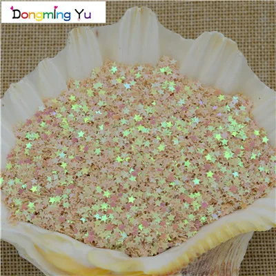Beige AB 20000pcs(50g) 3mm Star Shape Loose Sequins Glitter Paillette Sewing,Wedding Craft DIY Garment Accessorie Nail Beauty - Цвет: Beige AB