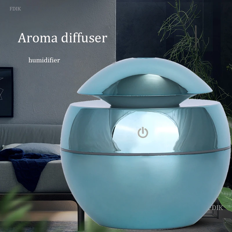 130ml ultrasonic air humidifier usb aromatherapy essential oil diffuser mini cool mist plating for home office | Бытовая техника