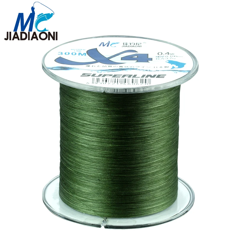 JIADIAONI 300M 4 Strands PE Fly Fishing Line Super Strong Japan Carp Accessories | Спорт и развлечения
