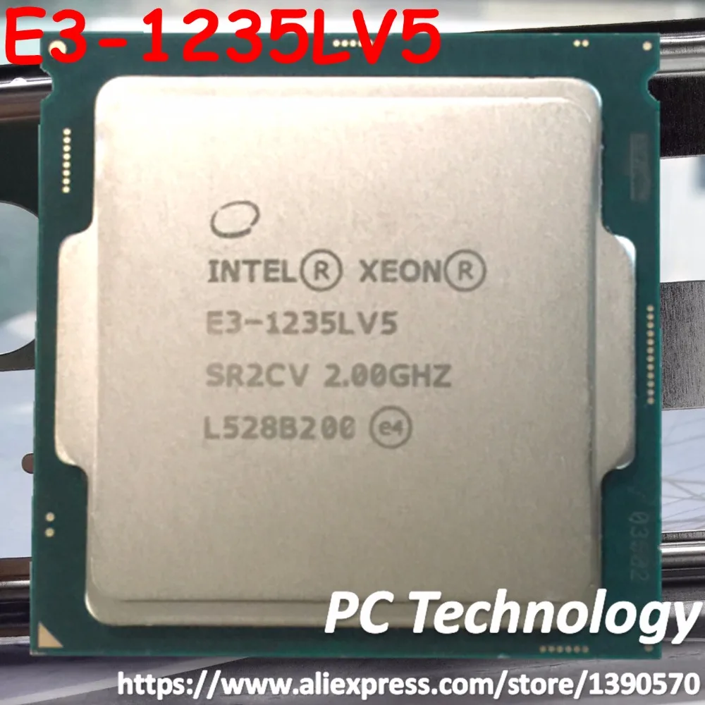 Процессор Intel Xeon SR2CV E3 1235L V5 оригинальный процессор 2 ГГц четырехъядерный 8 Мб 25 Вт