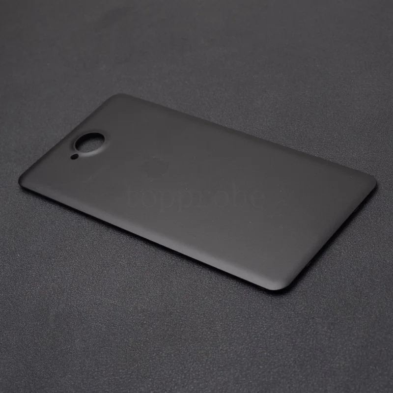 Чехол на заднюю панель для nokia 650, задняя крышка на батарейках для microsoft lumia nokia 650, задняя крышка, чехол+ 1 пленка на экран - Цвет: black