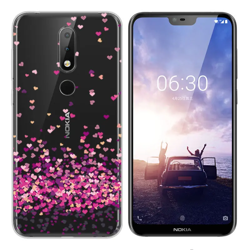Arvin Мягкий ТПУ чехол для Nokia 2 3 5 6 7 2017 окрашенный X6 2018 8 1 защитный силиконовый |