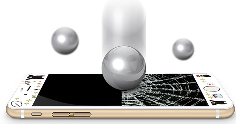 Alabasta 9 H жесткий мультяшный протектор экрана закаленное стекло для iPhone 7 8 plu мягкая
