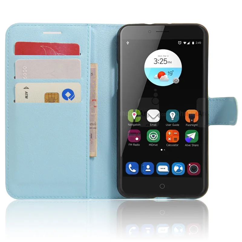 For ZTE Blade V7 Phone Case Flip Cover with Stand Function Wallet Style PU Leather for Fundas Coque Capa |