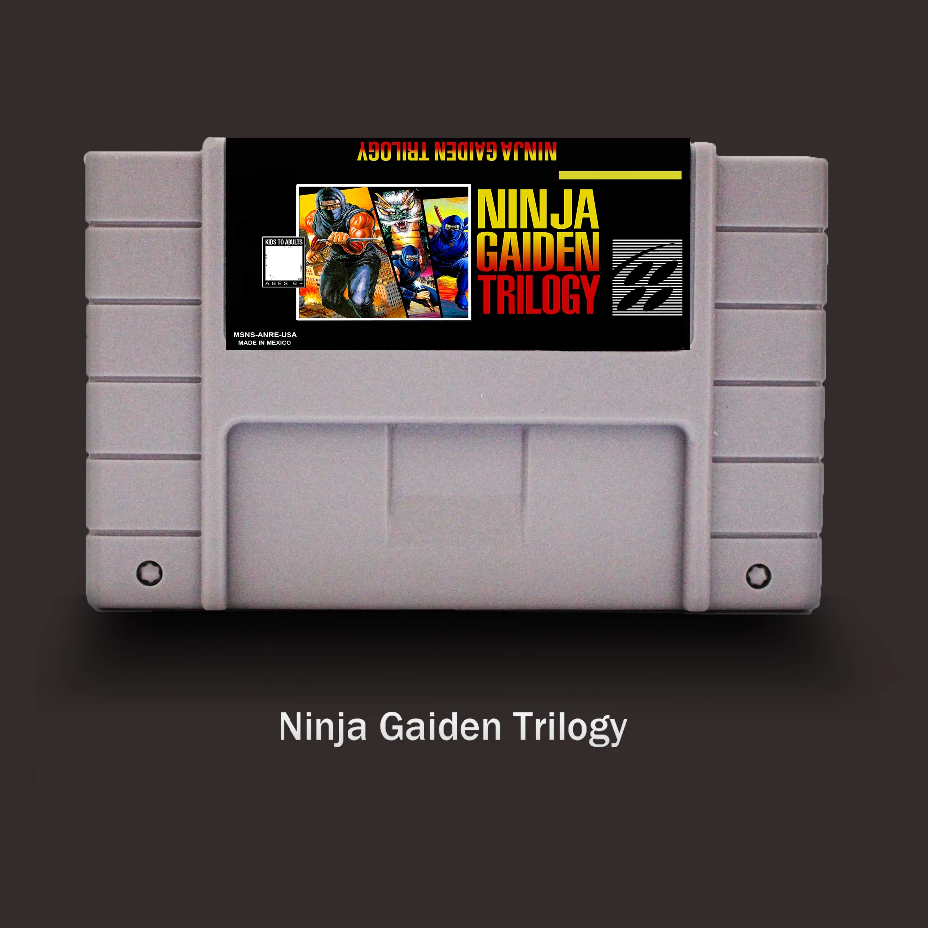 Ninja Gaiden Trilogy 16 бит для игровой карты США NTSC большой серый|Картриджи| |