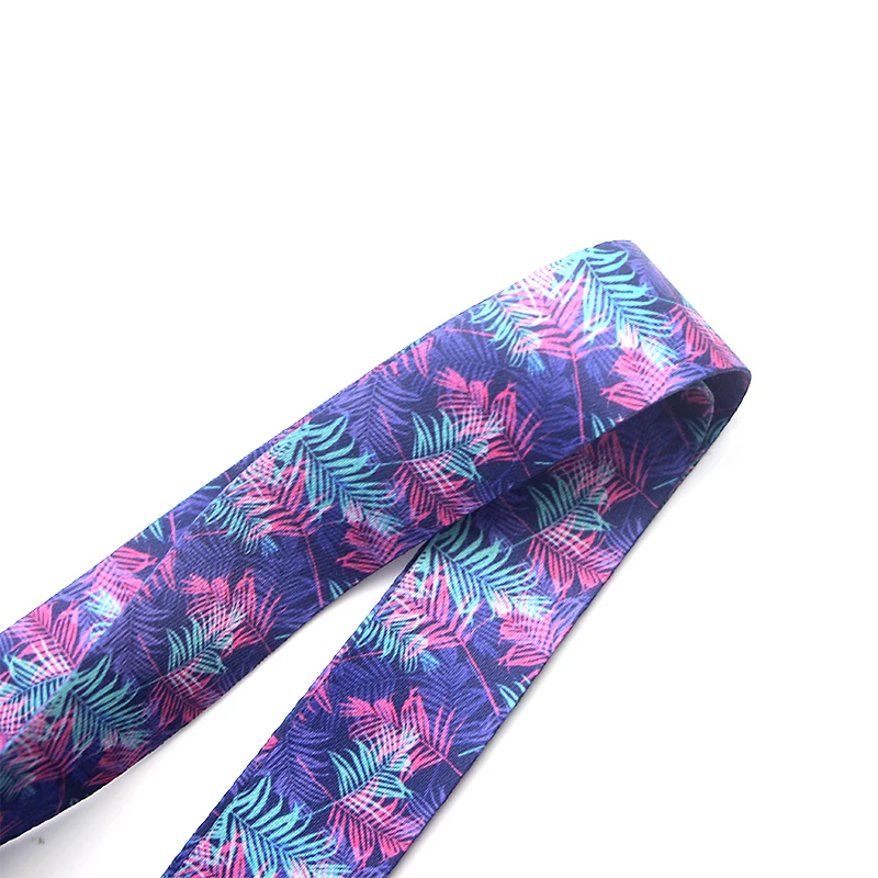 

K123 Purple Jungle Colorful lanyards ID badge holder keychain ID Card Pass Gym Mobile Badge Holder Lanyard key holder