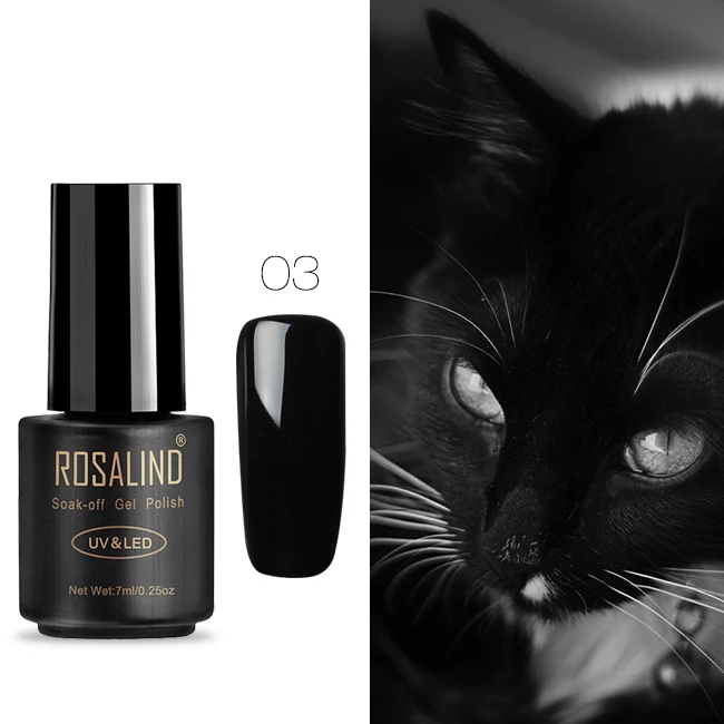 RA03 ROSALIND Гель-лак для ногтей 7 мл Гибридный гвоздь Праймер УФ светодиодный гель для ногтей отмачиваемый Полупостоянный лак для маникюра - Цвет: RA03