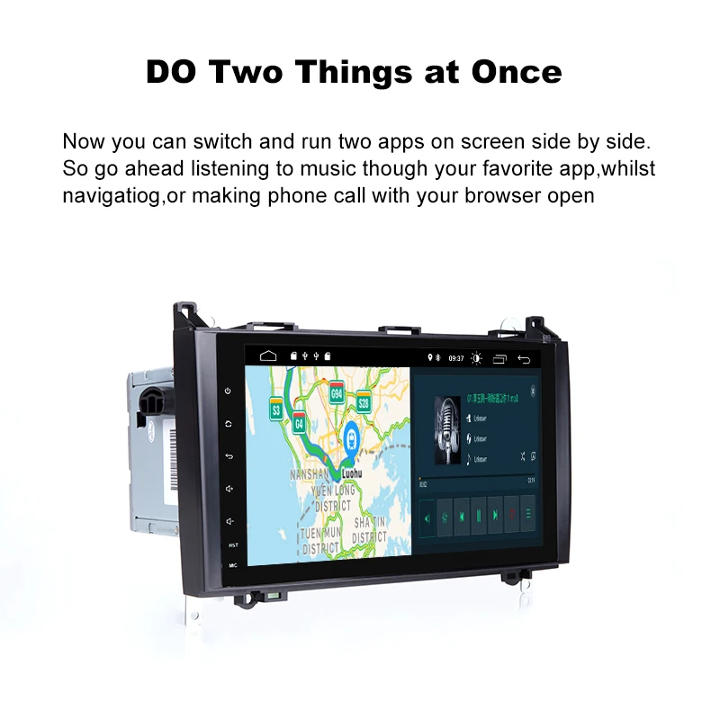 Автомагнитола 2 din с GPS-Навигатором android 9 0 для Mercedes Benz B200 A B Class W169 W245 Viano Vito W639 Sprinter