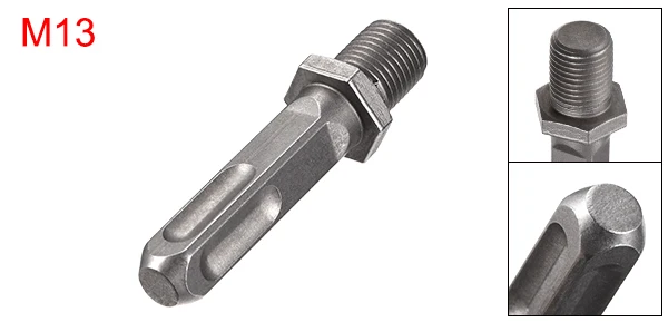 1pcs 64 x 17mm Uxcell 1 шт./3 шт. SDS Plus до 3/8 дюйма 1/2 дюйма резьба быстросменный сверлильный патрон адаптер шестигранный хвостовик для ударного драйвера - Цвет: 1pcs 64 x 17mm