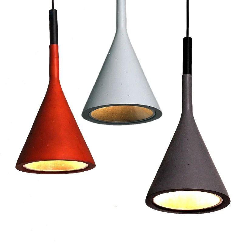 BLUBBLE Northern Europe Funnel Pendant Lights Multicolour Simple Originality Lamp Single Head Industry Parlor Hanglamp | Лампы и
