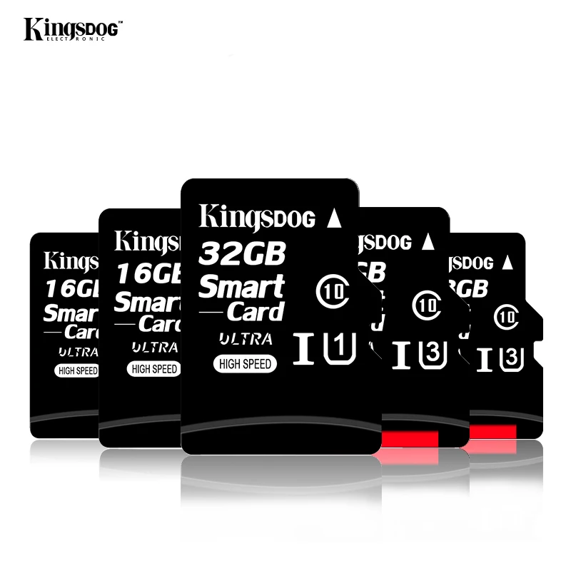 KINGSDOG Высокое качество Micro SD карта 32 Гб 64 класс 10 C10 UHS TF/SD карты 16 флэш 8 ГБ 4