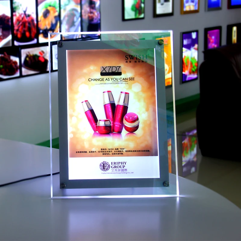 Оптовая продажа высокое качество супер тонкие доски формата A4 для меню подсветка